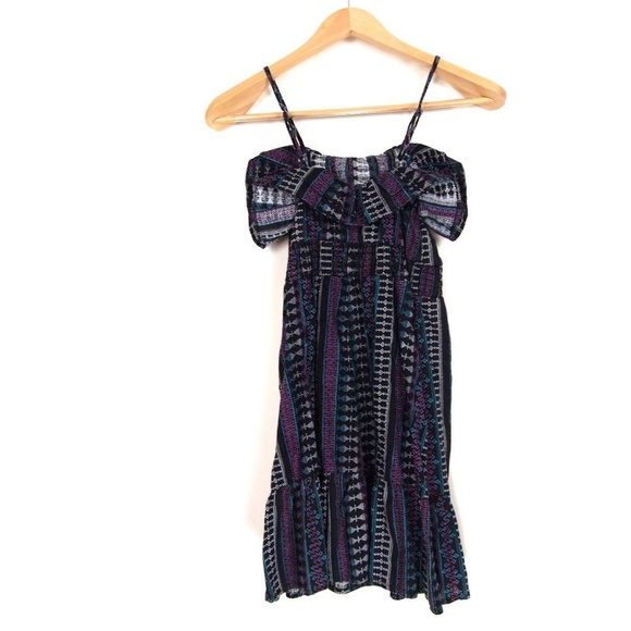 Ocean Pacific Dress Spaghetti Strap Ruffle Neck - Picture 3 of 3